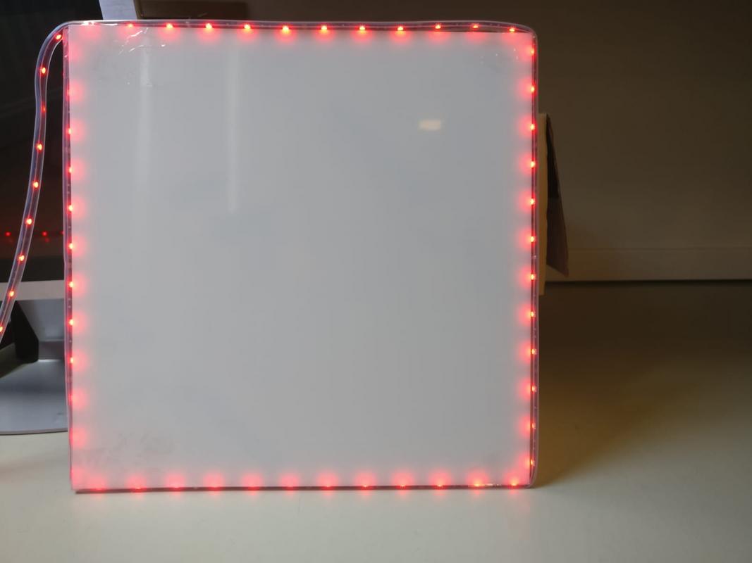 microscoop worm halfgeleider Verlichten kunststof plaat met LED's